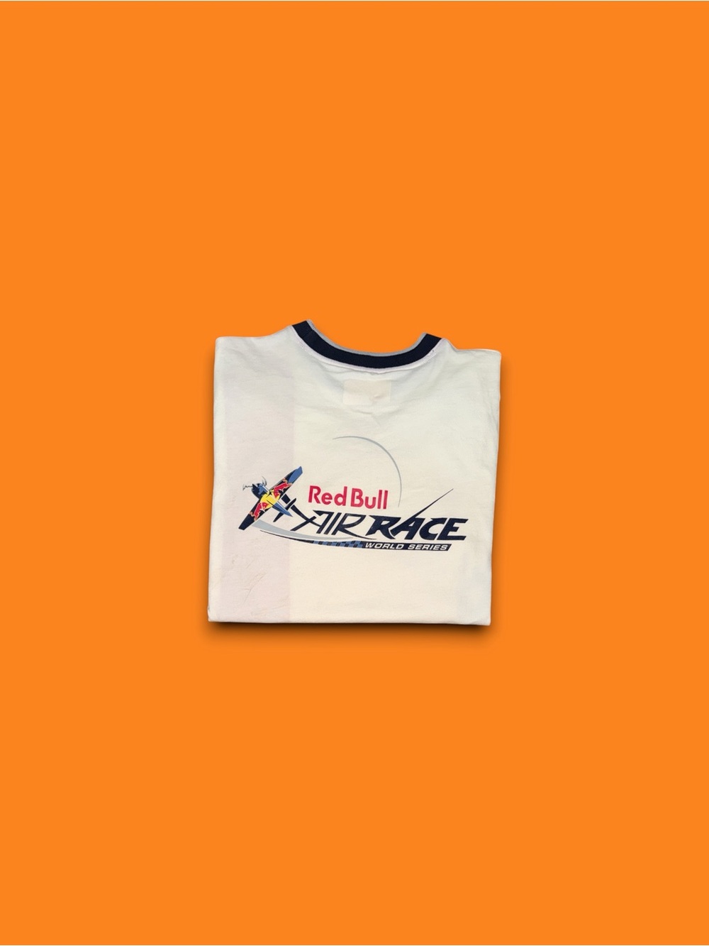 Red Bull air race World Series striped jersey shirt white mens small